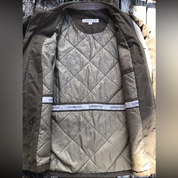 London Fog Mens Full Zip and Button Down Coat Jacket Size Medium - Picture 3 of 8